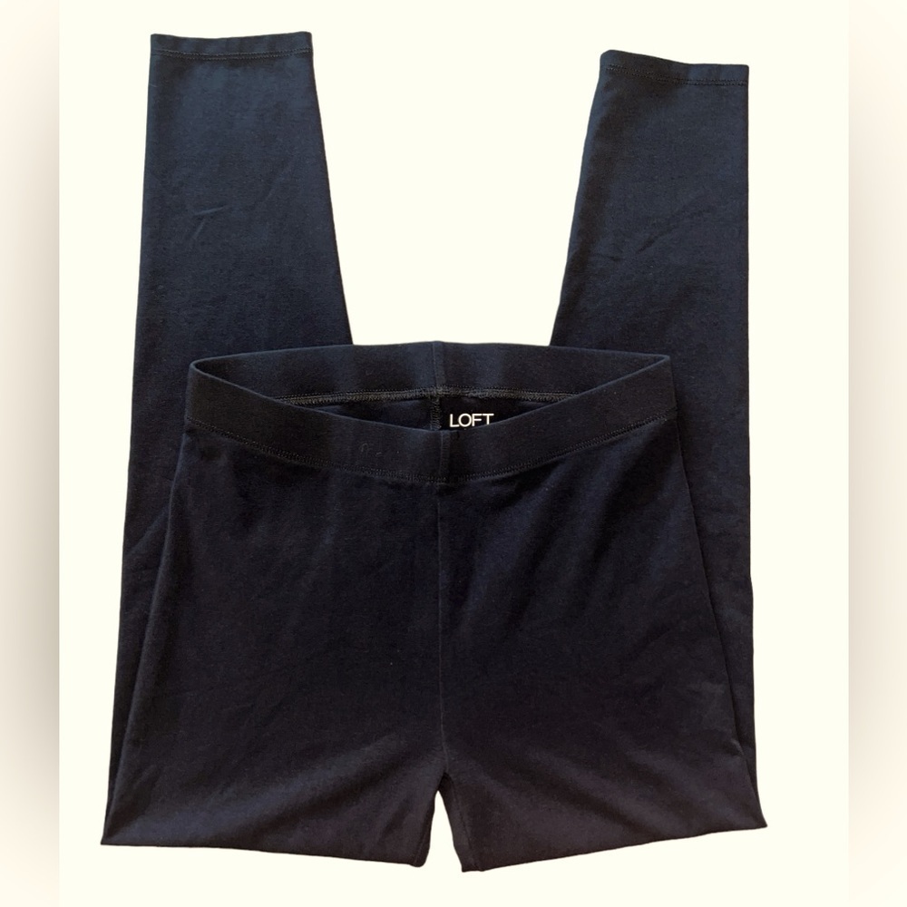 * SOLD * NWOT LOFT Black Leggings Women’s Medium - Picture 3 of 8